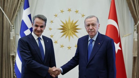ERDOGAN NA SASTANKU SA MICOTAKISOM U ANKARI: Prva poseta grčkog premijera Turskoj nakon pet godina ERDOGAN NA SASTANKU SA MICOTAKISOM U ANKARI: Prva poseta grčkog premijera Turskoj nakon pet godina
