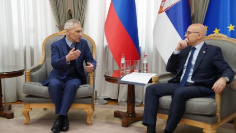 VUČEVIĆ SA BOCAN-HARČENKOM: Srbija može da računa na čvrstu podršku Rusije (FOTO) VUČEVIĆ SA BOCAN-HARČENKOM: Srbija može da računa na čvrstu podršku Rusije (FOTO)
