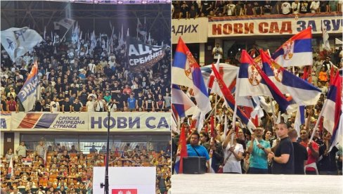 PREPUNIM SPENSOM SE ORI SRBIJA I POBEDA: Sjajna atmosfera sat vremena pred početak mitinga Aleksandar Vučić-Novi Sad sutra (VIDEO) PREPUNIM SPENSOM SE ORI SRBIJA I POBEDA: Sjajna atmosfera sat vremena pred početak mitinga Aleksandar Vučić-Novi Sad sutra (VIDEO)