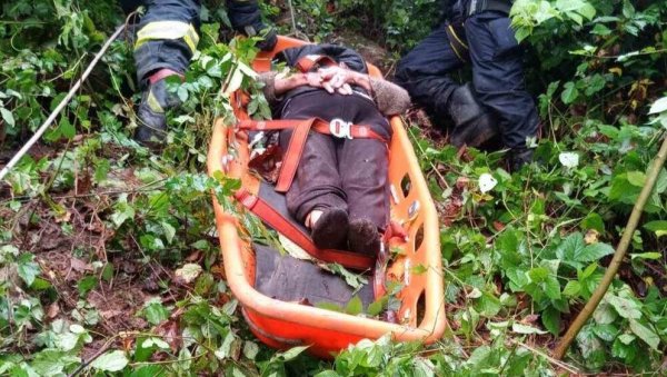 ТРАЖЕЋИ ОВЦЕ УПАЛА У ПРОВАЛИЈУ! Старица спасена брзом акцијом ватрогасаца ТРАЖЕЋИ ОВЦЕ УПАЛА У ПРОВАЛИЈУ! Старица спасена брзом акцијом ватрогасаца