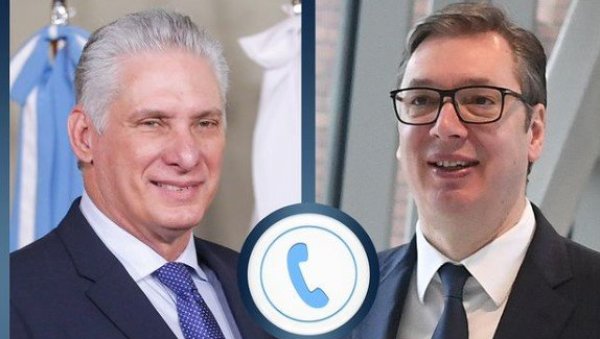 НАМЕРА ОВАКВЕ ИНИЦИЈАТИВЕ ЈЕ ТАРГЕТИРАЊЕ СРБИЈЕ Вучић разговарао са кубанским председником о резолуцији о Сребреници (ФОТО) НАМЕРА ОВАКВЕ ИНИЦИЈАТИВЕ ЈЕ ТАРГЕТИРАЊЕ СРБИЈЕ Вучић разговарао са кубанским председником о резолуцији о Сребреници (ФОТО)