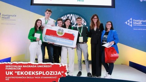 BILJKE IZ BOMBI NIČU: Niška učenička kompanija dobila nagradu za najveći doprinos zajednici BILJKE IZ BOMBI NIČU: Niška učenička kompanija dobila nagradu za najveći doprinos zajednici