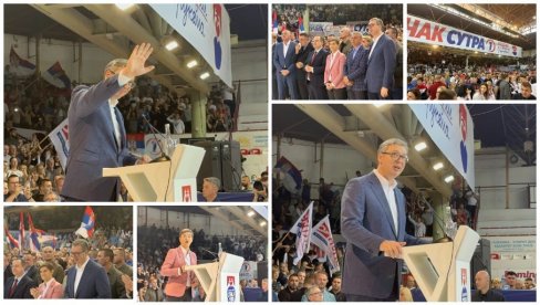 SRBIJU NIKOME I NIKADA NEĆEMO DATI! Moćna poruka Vučića na mitingu izborne liste „Aleksandar Vučić - Čačak sutra“ (FOTO/VIDEO) SRBIJU NIKOME I NIKADA NEĆEMO DATI! Moćna poruka Vučića na mitingu izborne liste „Aleksandar Vučić - Čačak sutra“ (FOTO/VIDEO)