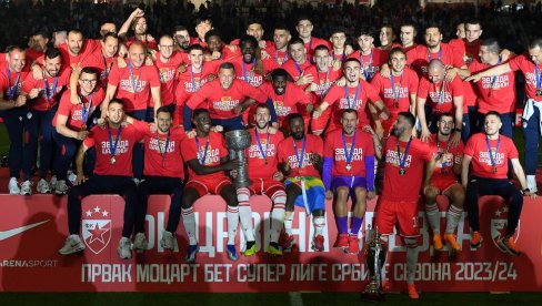 ZVEZDA PREOKRETOM PROSLAVILA TITULU! Šampionsko slavlje na Marakani ulepšala goleada (VIDEO)