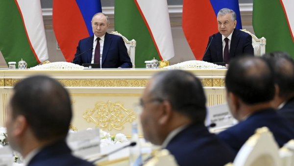 САСТАНАК ПУТИНА И МИРЗИЈОЈЕВА ТРАЈАО ДУЖЕ ОД 3,5 САТА: Потписано више од 20 докумената - нова етапа у односима Русије и Узбекистана САСТАНАК ПУТИНА И МИРЗИЈОЈЕВА ТРАЈАО ДУЖЕ ОД 3,5 САТА: Потписано више од 20 докумената - нова етапа у односима Русије и Узбекистана
