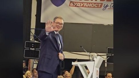 OVACIJE VUČIĆU: Pogledajte kako je narod pozdravio predsednika Srbije na mitingu u Beogradu (VIDEO) OVACIJE VUČIĆU: Pogledajte kako je narod pozdravio predsednika Srbije na mitingu u Beogradu (VIDEO)