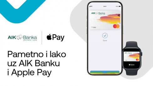 AIK BANKA NASTAVLJA SA DIGITALIZACIJOM SVOJIH USLUGA: Klijentima od sada dostupan i Apple Pay