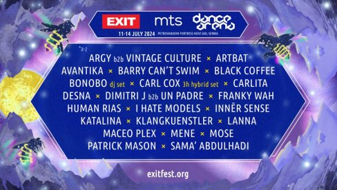 OD VANVREMENSKIH LEGENDI DO PREDVODNIKA NOVE GENERACIJE: Na EXIT stižu najjači elektronski line up na svetu ove godine! OD VANVREMENSKIH LEGENDI DO PREDVODNIKA NOVE GENERACIJE: Na EXIT stižu najjači elektronski line up na svetu ove godine!