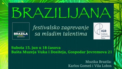 ZVUK ZALASKA SUNCA: ArtLink festival organizuje Brazilijana festivalsko zagrevanje ZVUK ZALASKA SUNCA: ArtLink festival organizuje Brazilijana festivalsko zagrevanje