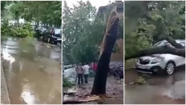 СНАЖНО НЕВРЕМЕ ПРОТУТЊАЛО СРБИЈОМ: Ветар чупао стабла, улицама текле бујице воде (ФОТО/ВИДЕО) СНАЖНО НЕВРЕМЕ ПРОТУТЊАЛО СРБИЈОМ: Ветар чупао стабла, улицама текле бујице воде (ФОТО/ВИДЕО)