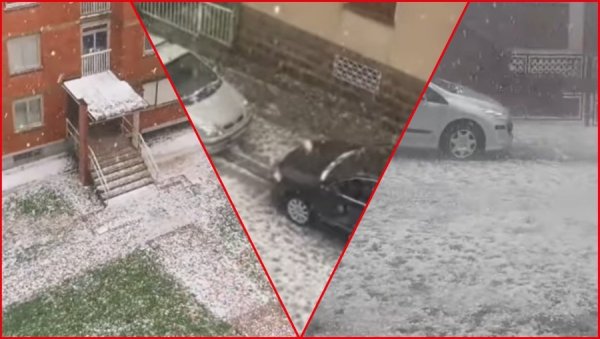 НЕСТВАРНИ СНИМЦИ НЕВРЕМЕНА: Све се забелело од леда, возачи на Милошу Великом морали да зауставе аутомобиле (ВИДЕО) НЕСТВАРНИ СНИМЦИ НЕВРЕМЕНА: Све се забелело од леда, возачи на Милошу Великом морали да зауставе аутомобиле (ВИДЕО)