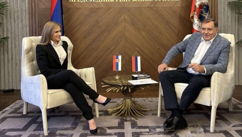 SRBIJA I SRPSKA JEDNA PORODICA: U Banjaluci održan sastanak Predsednika RS i ministarke Milice Đurđević Stamenkovski SRBIJA I SRPSKA JEDNA PORODICA: U Banjaluci održan sastanak Predsednika RS i ministarke Milice Đurđević Stamenkovski