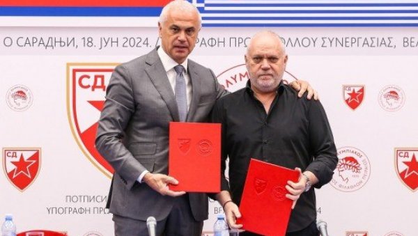 БРАТИМЉЕЊЕ ЈЕ ОЗВАНИЧЕНО: Звезда и Олимпијакос - нераскидиво братство које везују православље, боје и традиционалне вредности Срба и Грка
