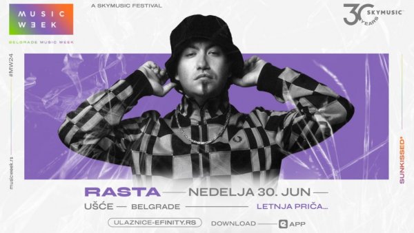 BELGRADE MUSIC WEEK Раста се придружује импресивној листи хедлајнера – наступ заказан за недељу, 30. јун BELGRADE MUSIC WEEK Раста се придружује импресивној листи хедлајнера – наступ заказан за недељу, 30. јун