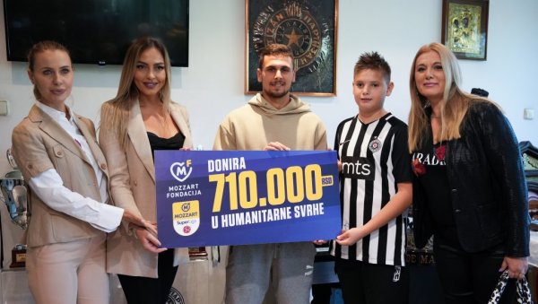 ГОЛЕАДА ХУМАНОСТИ ФУДБАЛЕРА ВЕЛИКОГ СРЦА: Фондација Моззарт донирала 7.820.000 динара током Суперлиге ГОЛЕАДА ХУМАНОСТИ ФУДБАЛЕРА ВЕЛИКОГ СРЦА: Фондација Моззарт донирала 7.820.000 динара током Суперлиге