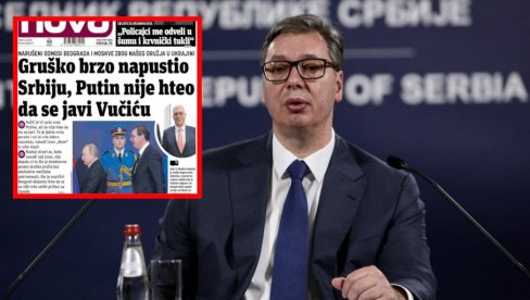 VUČIĆ RAKSRINKAO LAŽI NOVE S I POSTAVIO PITANJE: Kada i preko koga sam izrazio želju da razgovaram sa Putinom? VUČIĆ RAKSRINKAO LAŽI NOVE S I POSTAVIO PITANJE: Kada i preko koga sam izrazio želju da razgovaram sa Putinom?