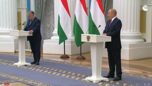 ПУТИН И ОРБАН СЕ ОБРАТИЛИ МЕДИЈИМА НАКОН САСТАНКА: Руски председник изнео услове за крај рата ПУТИН И ОРБАН СЕ ОБРАТИЛИ МЕДИЈИМА НАКОН САСТАНКА: Руски председник изнео услове за крај рата