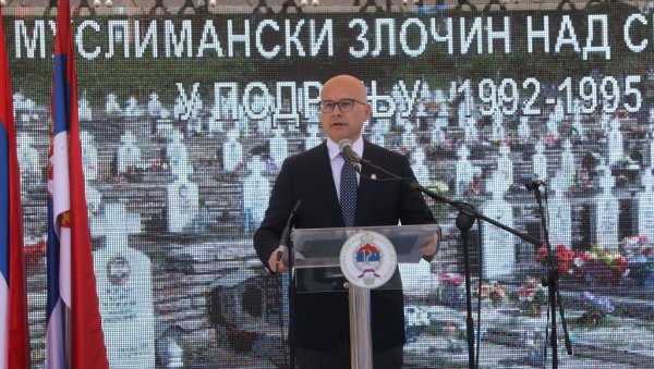 ВУЧЕВИЋ ПОРУЧИО ИЗ БРАТУНЦА: Страдање српског народа потврда континуиране геноцидне политике ВУЧЕВИЋ ПОРУЧИО ИЗ БРАТУНЦА: Страдање српског народа потврда континуиране геноцидне политике