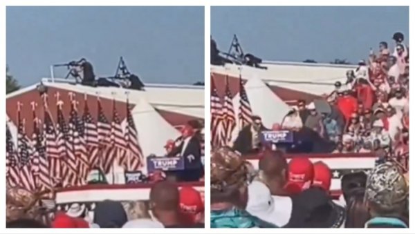 НОВИ СНИМАК АТЕНТАТА НА ДОНАЛДА ТРАМПА: Језиво - погледајте како је изгледало (ВИДЕО) НОВИ СНИМАК АТЕНТАТА НА ДОНАЛДА ТРАМПА: Језиво - погледајте како је изгледало (ВИДЕО)