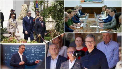 RADNA NEDELJA SA PREDSEDNIKOM VUČIĆEM: Uzdamo se u sebe, verujemo u svoje snove i napredujemo što je moguće brže (VIDEO) RADNA NEDELJA SA PREDSEDNIKOM VUČIĆEM: Uzdamo se u sebe, verujemo u svoje snove i napredujemo što je moguće brže (VIDEO)