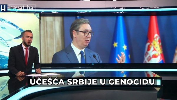 САРАЈЕВО НАСТАВЉА СТРАВИЧНУ РАТНОХУШКАЧКУ КАМПАЊУ ЛАЖИ: Вучић и Србија су зло, спремају нови геноцид, нема помирења (ВИДЕО) САРАЈЕВО НАСТАВЉА СТРАВИЧНУ РАТНОХУШКАЧКУ КАМПАЊУ ЛАЖИ: Вучић и Србија су зло, спремају нови геноцид, нема помирења (ВИДЕО)