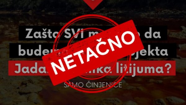 ШИРЕ СЕ ЛАЖИ ДРУШТВЕНИМ МРЕЖАМА: Ово је 9 неистина о литијуму и пројекту Јадар (ФОТО/ВИДЕО) ШИРЕ СЕ ЛАЖИ ДРУШТВЕНИМ МРЕЖАМА: Ово је 9 неистина о литијуму и пројекту Јадар (ФОТО/ВИДЕО)