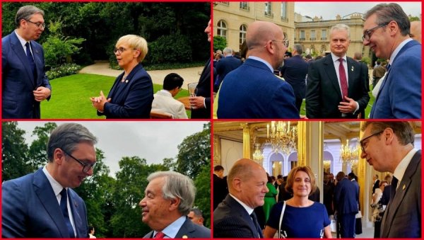 СВИ ИМАМО ЗАЈЕДНИЧКУ ЖЕЉУ... Вучић разговарао са бројним европским и светским званичницима у Паризу (ФОТО) СВИ ИМАМО ЗАЈЕДНИЧКУ ЖЕЉУ... Вучић разговарао са бројним европским и светским званичницима у Паризу (ФОТО)