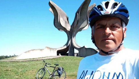 ZLATKO IZ PARAĆINA VOZIO BICIKL 700 KILOMETARA DO JASENOVCA: Poklonio sam se mučenicima ZLATKO IZ PARAĆINA VOZIO BICIKL 700 KILOMETARA DO JASENOVCA: Poklonio sam se mučenicima