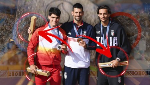 MISTERIOZNA KARTONSKA KUTIJA: Šta je to Đoković dobio pored zlatne medalje - olimpijska šampionka otkrila sadržaj poklona (VIDEO) MISTERIOZNA KARTONSKA KUTIJA: Šta je to Đoković dobio pored zlatne medalje - olimpijska šampionka otkrila sadržaj poklona (VIDEO)