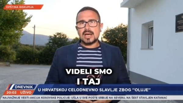 ШОЛАК ПОСЛАО НОВИНАРА У КНИН ДА НА ДАН СТРАДАЊА СРБА ХВАЛИ ХРВАТСКУ ВОЈСКУ: Жале и што Томпсон не наступа и што је мала посећеност! (ВИДЕО) ШОЛАК ПОСЛАО НОВИНАРА У КНИН ДА НА ДАН СТРАДАЊА СРБА ХВАЛИ ХРВАТСКУ ВОЈСКУ: Жале и што Томпсон не наступа и што је мала посећеност! (ВИДЕО)