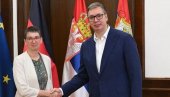 NEMAČKA JEDAN OD KLJUČNIH PARTNERA: Vučić razgovarao sa ambasadorkom Konrad NEMAČKA JEDAN OD KLJUČNIH PARTNERA: Vučić razgovarao sa ambasadorkom Konrad