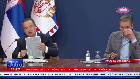 DAČIĆ POKAZO PRIJAVU SKUPA: Opozicija prijavila jedno, a uradila na protestu potpuno drugo DAČIĆ POKAZO PRIJAVU SKUPA: Opozicija prijavila jedno, a uradila na protestu potpuno drugo