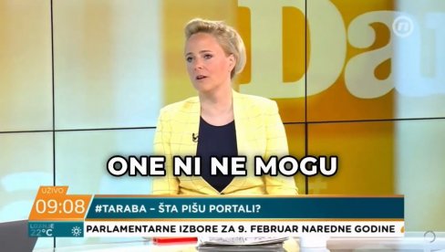 BLOKADE NEĆE USPETI, GRAĐANI SU PROTIV TOGA: Opoziciona novinarka Žaklina Tatalović priznala istinu (VIDEO) BLOKADE NEĆE USPETI, GRAĐANI SU PROTIV TOGA: Opoziciona novinarka Žaklina Tatalović priznala istinu (VIDEO)