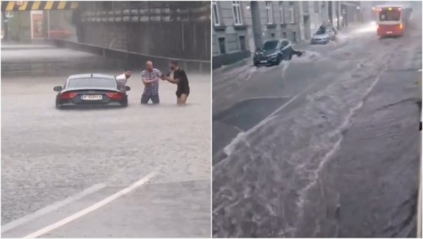 КОЛАПС У АУСТРИЈИ, ДЕЛОВИ БЕЧА ПОД ВОДОМ: За сат времена пало кише колико за цело лето (ВИДЕО) КОЛАПС У АУСТРИЈИ, ДЕЛОВИ БЕЧА ПОД ВОДОМ: За сат времена пало кише колико за цело лето (ВИДЕО)