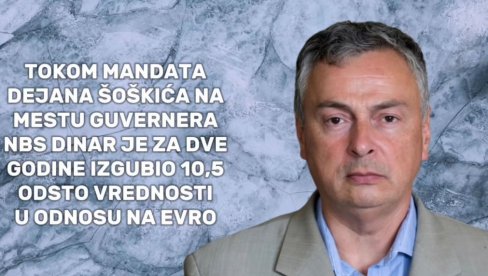 BROJKE POKAZUJU: Niko nije bio pogubniji po srpsku ekonomiju od Dejana Šoškića! (VIDEO) BROJKE POKAZUJU: Niko nije bio pogubniji po srpsku ekonomiju od Dejana Šoškića! (VIDEO)