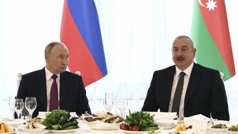 ЗАВРШЕНИ ПРЕГОВОРИ СА АЗЕРБЕЈЏАНОМ: Путин изјавио да ће заједно градити нафтне танкере ЗАВРШЕНИ ПРЕГОВОРИ СА АЗЕРБЕЈЏАНОМ: Путин изјавио да ће заједно градити нафтне танкере