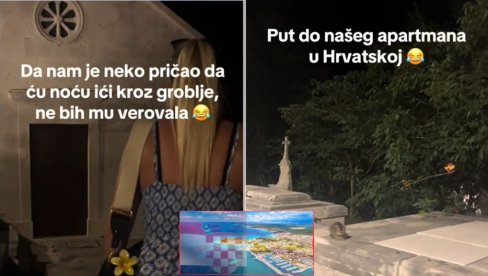 Отишла у Хрватску на море, а да би дошла до апартмана - МОРА ДА ПРОЂЕ КРОЗ ГРОБЉЕ (ВИДЕО) Отишла у Хрватску на море, а да би дошла до апартмана - МОРА ДА ПРОЂЕ КРОЗ ГРОБЉЕ (ВИДЕО)