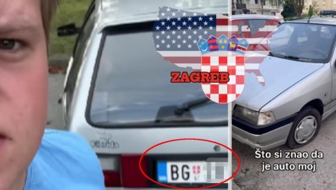 SRAMOTIŠ HRVATSKU! Amerikanac u Zagrebu sa BG tablicama - izbušili mu gume (VIDEO) SRAMOTIŠ HRVATSKU! Amerikanac u Zagrebu sa BG tablicama - izbušili mu gume (VIDEO)