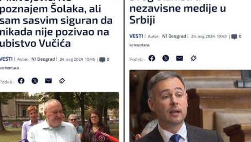 TUGA DO NEBA, SAMO NAM ŠOLAKA NE DIRAJTE: U njegovim medijima razapinju Vučića, a kad se ukaže prilika na to - i kuku i lele (VIDEO) TUGA DO NEBA, SAMO NAM ŠOLAKA NE DIRAJTE: U njegovim medijima razapinju Vučića, a kad se ukaže prilika na to - i kuku i lele (VIDEO)