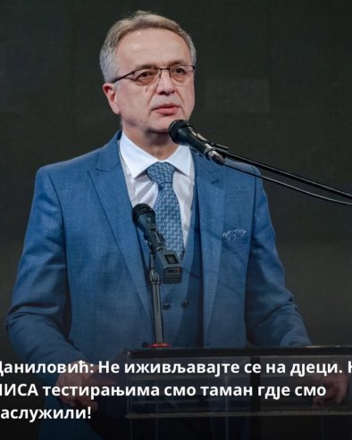 ДАНИЛОВИЋ О ХАПШЕЊУ ВЕСНЕ БРАТИЋ: Она је симбол борбе против ДПС мафије и симбол победе, ћераћемо се још