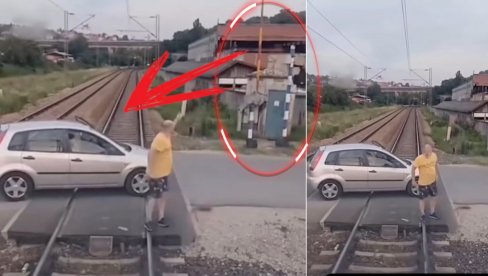 SNIMAK IZ SRBIJE LEDI KRV: Zaustavio se nasred pruge - ispred voza! A onda je pokazao na rampu... (VIDEO) SNIMAK IZ SRBIJE LEDI KRV: Zaustavio se nasred pruge - ispred voza! A onda je pokazao na rampu... (VIDEO)