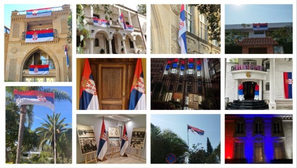 СРПСКА ЗАСТАВА ШИРОМ СВЕТА ПОВОДОМ ДАН СРПСКОГ ЈЕДИНСТВА: Дивне фотографије из Азербејџана, Анголе, Марока... СРПСКА ЗАСТАВА ШИРОМ СВЕТА ПОВОДОМ ДАН СРПСКОГ ЈЕДИНСТВА: Дивне фотографије из Азербејџана, Анголе, Марока...