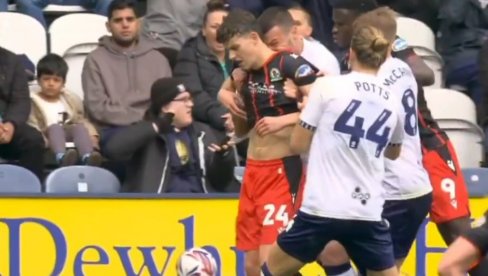 OSMAJIĆ SUSPENDOVAN ZBOG RASIZMA! Englezi oštri prema fudbaleru Prestona i reprezentativcu Crne Gore