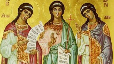 DANAS SE POMOLITE ZA ZDRAVLJE PORODICE: Proslavljamo tri svete mučenice DANAS SE POMOLITE ZA ZDRAVLJE PORODICE: Proslavljamo tri svete mučenice