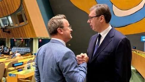 VUČIĆ SE SASTAO SA BETELOM U UN: Hvala dragom prijatelju što je došao da sasluša moj govor VUČIĆ SE SASTAO SA BETELOM U UN: Hvala dragom prijatelju što je došao da sasluša moj govor