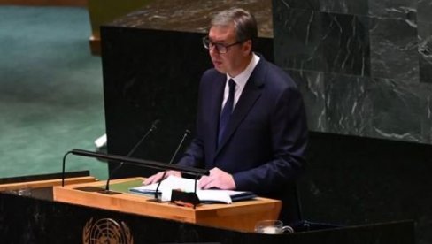 NEMA PUTA KA MIRU, MIR JE PUT Vučić u UN: Srbija uprkos svetskim poteškoćama izdržava u odbrani principa Povelje UN NEMA PUTA KA MIRU, MIR JE PUT Vučić u UN: Srbija uprkos svetskim poteškoćama izdržava u odbrani principa Povelje UN