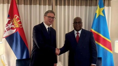 PRIJATELJSKI I OTVOREN RAZGOVOR: Vučić sa sastao predsednikom Demokratske Republike Kongo (FOTO) PRIJATELJSKI I OTVOREN RAZGOVOR: Vučić sa sastao predsednikom Demokratske Republike Kongo (FOTO)