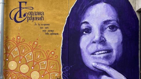 PESMA MEĐU PESNICIMA - NA MURALU: Počast Gordani Brajović na zgradi Centra za kulturu i umetnost u Aleksincu PESMA MEĐU PESNICIMA - NA MURALU: Počast Gordani Brajović na zgradi Centra za kulturu i umetnost u Aleksincu