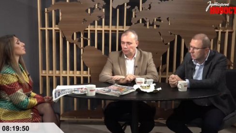 PRELISTAVANJE U JUTARNJIM NOVOSTIMA: Bilbija i Babović o domaćim i svetskim dešavanjima (VIDEO) PRELISTAVANJE U JUTARNJIM NOVOSTIMA: Bilbija i Babović o domaćim i svetskim dešavanjima (VIDEO)