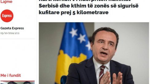 KURTI SE ŽALI NA VUČIĆA JER BRANI SRBIJU Zakukao nemoćan pred našim predsednikom: Želi da se vrati vreme kada sam bio u zatvoru KURTI SE ŽALI NA VUČIĆA JER BRANI SRBIJU Zakukao nemoćan pred našim predsednikom: Želi da se vrati vreme kada sam bio u zatvoru